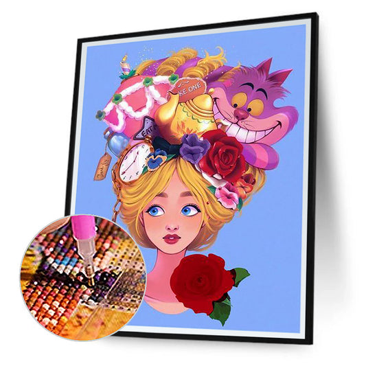 Alice In Wonderland - Full Round Drill Diamond Painting 30*40CM