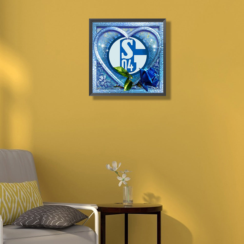 Love Blue Rose - Full Round Drill Diamond Painting 40*40CM