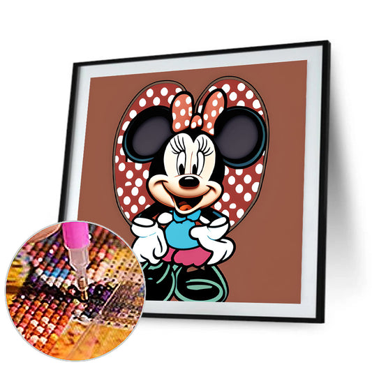 Disney Mickey Minnie - Full Round Drill Diamond Painting 30*30CM