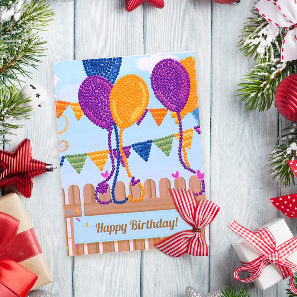 DIY Diamond Art Cards Handmade Birthday 5D Diamond Painting Kits Christmas Cards