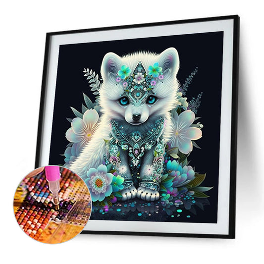Bejeweled Puppy - Full Round Drill Diamond Painting 40*40CM