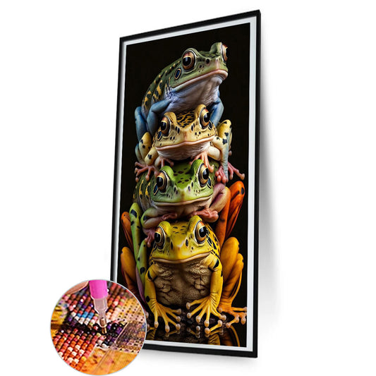 Four Frogs - Full Round Drill Diamond Painting 40*80CM
