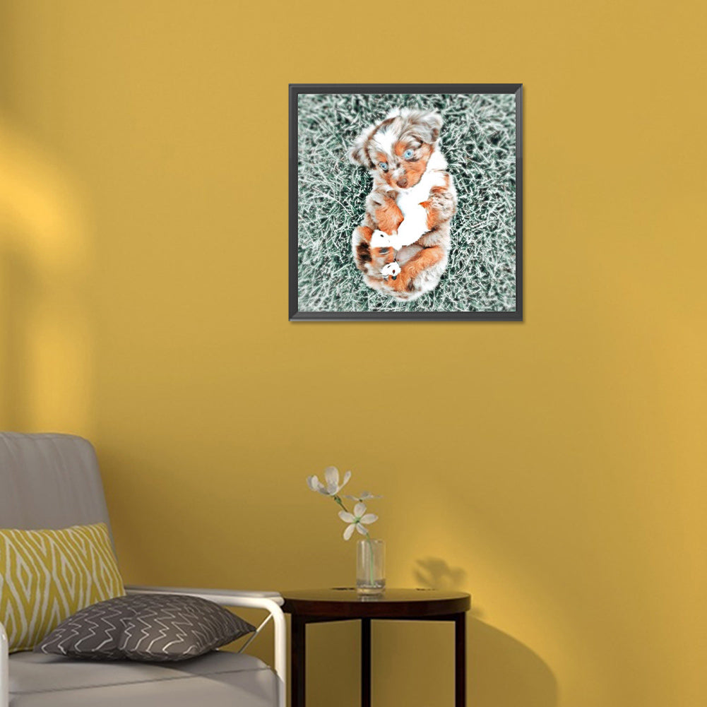 Puppy - Full Round Drill Diamond Painting 30*30CM