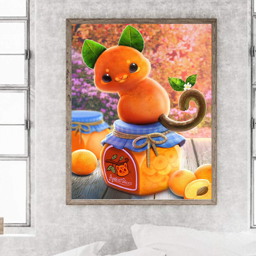 Peach And Apricot - Full Round Drill Diamond Painting 40*50CM