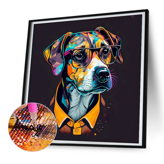 Silent Dog - Full Round Drill Diamond Painting 30*30CM