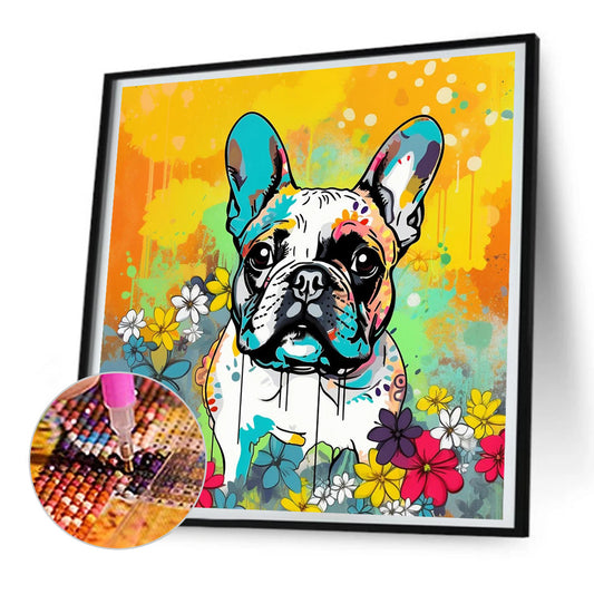 Calm Dog - Full Round Drill Diamond Painting 30*30CM