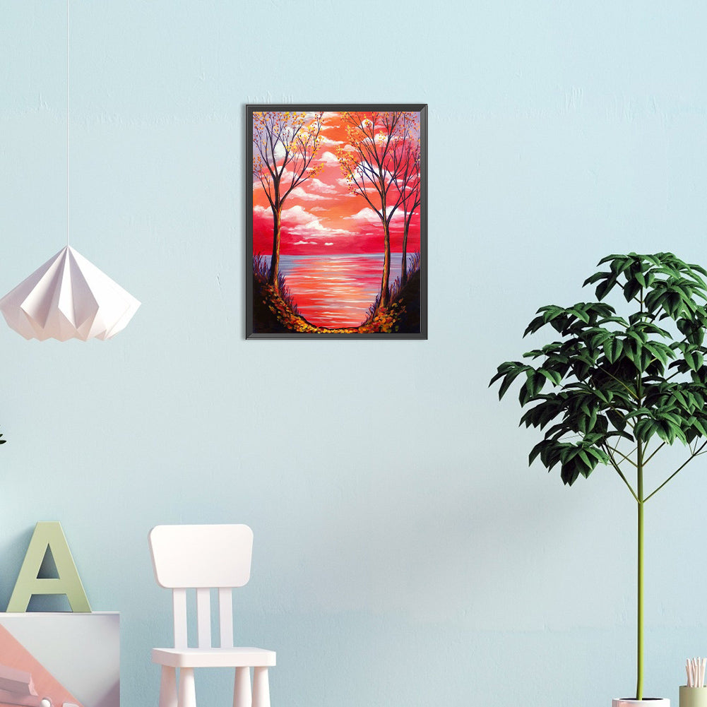 Landscape - Full Round Drill Diamond Painting 30*40CM