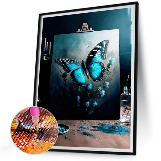 Beautiful Butterfly Paintings - Full Round Drill Diamond Painting 30*40CM