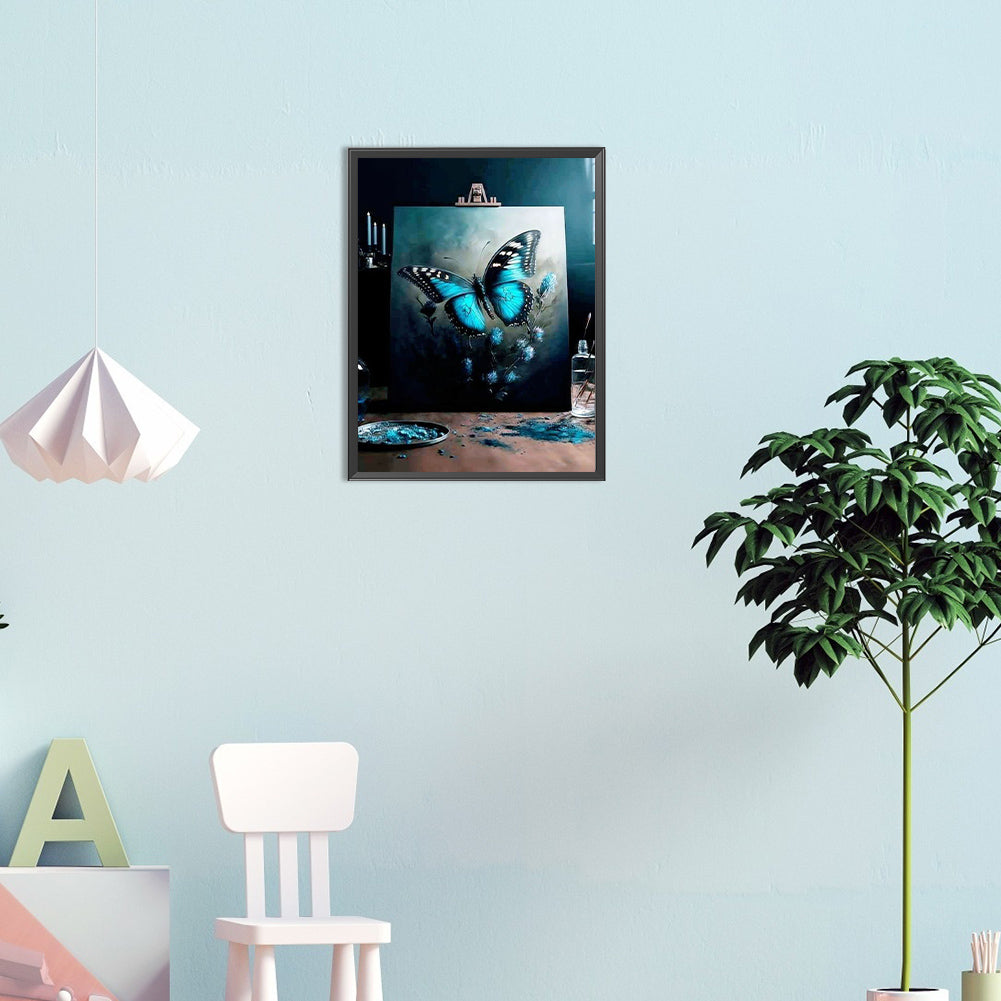 Beautiful Butterfly Paintings - Full Round Drill Diamond Painting 30*40CM
