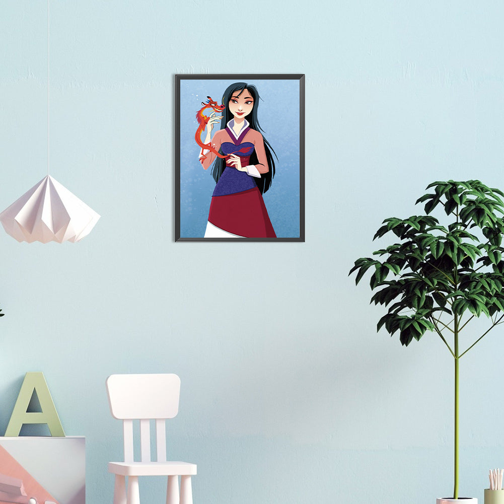 Hua Mulan - Full Round Drill Diamond Painting 30*40CM