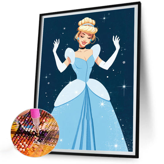 Cinderella - Full Round Drill Diamond Painting 30*40CM