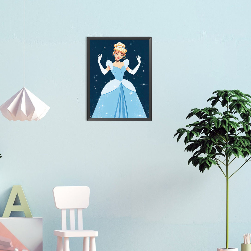 Cinderella - Full Round Drill Diamond Painting 30*40CM