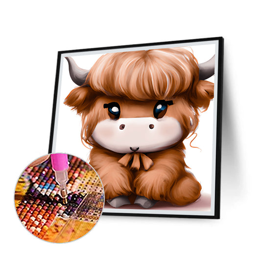 Highland Yak - Full Round Drill Diamond Painting 30*30CM