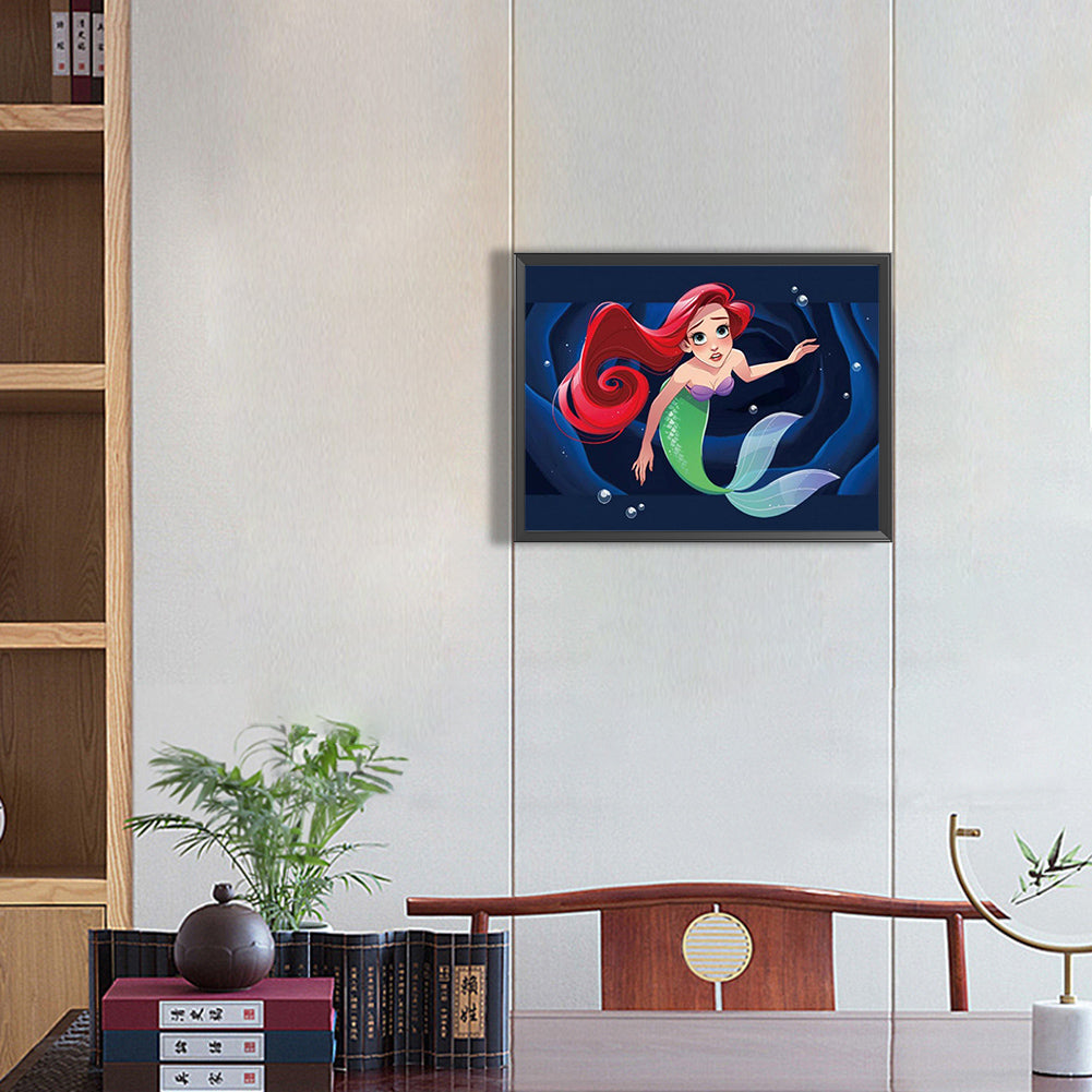 Mermaid - Full Round Drill Diamond Painting 40*30CM