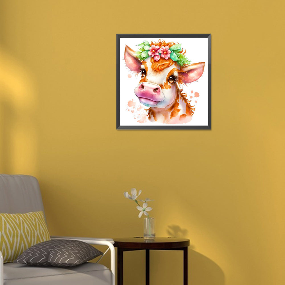 The Cow - Full Round Drill Diamond Painting 30*30CM