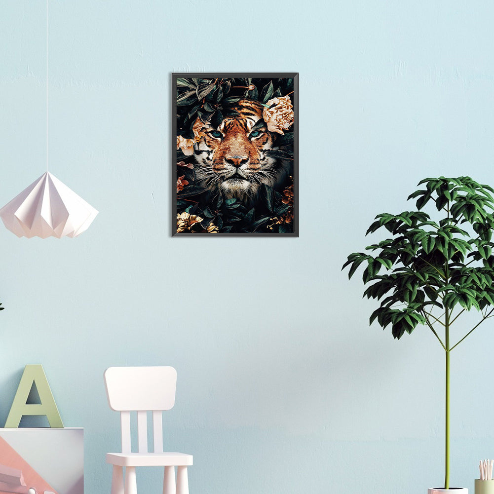 Tiger - Full Round Drill Diamond Painting 30*40CM