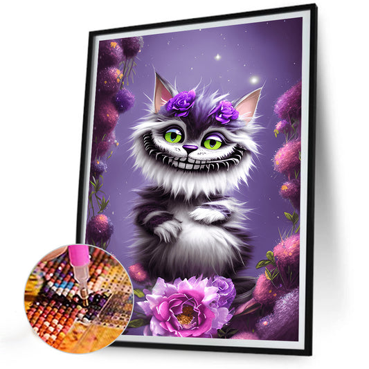 Cheshire Cat - Full Round Drill Diamond Painting 30*40CM