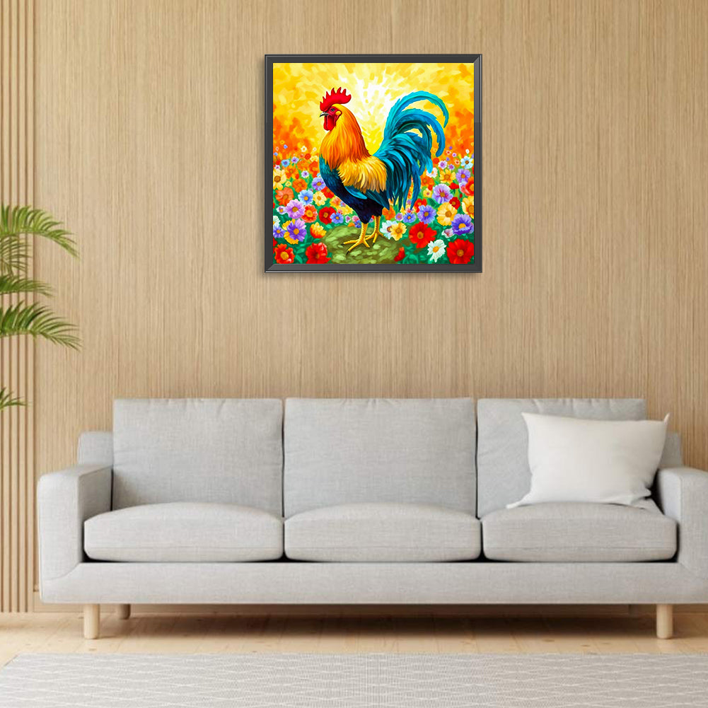 Rooster - Full Round Drill Diamond Painting 30*30CM