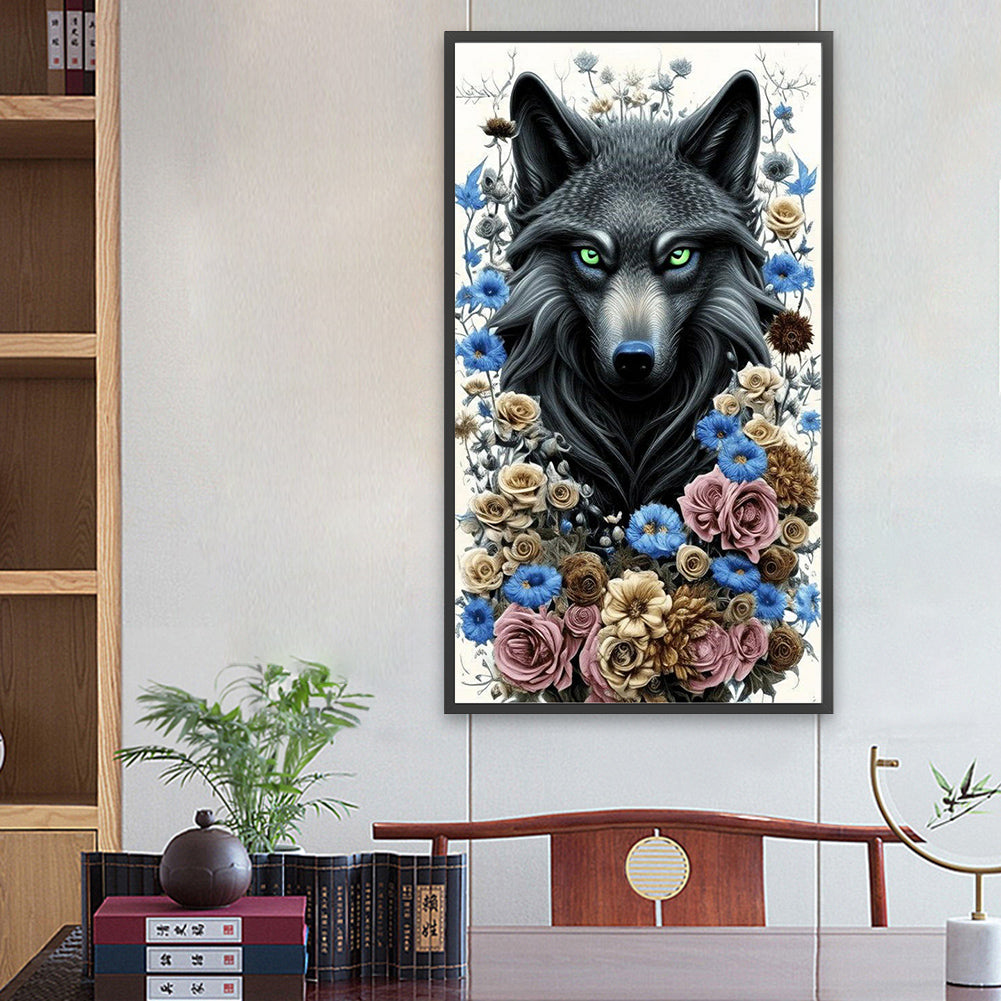 Tufted Wolf - Full Round Drill Diamond Painting 40*70CM