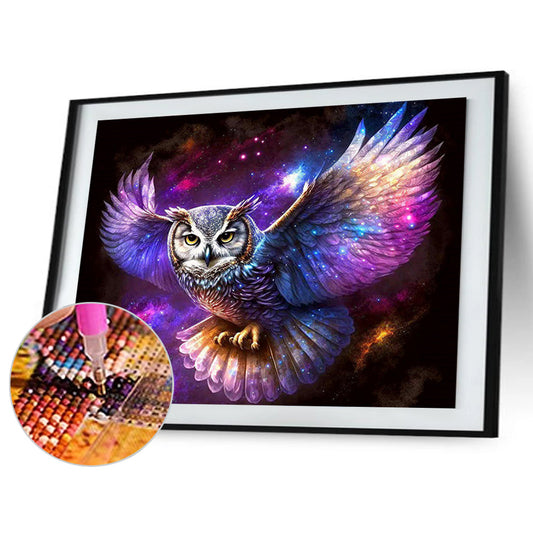 Star Owl - Full Round Drill Diamond Painting 40*30CM