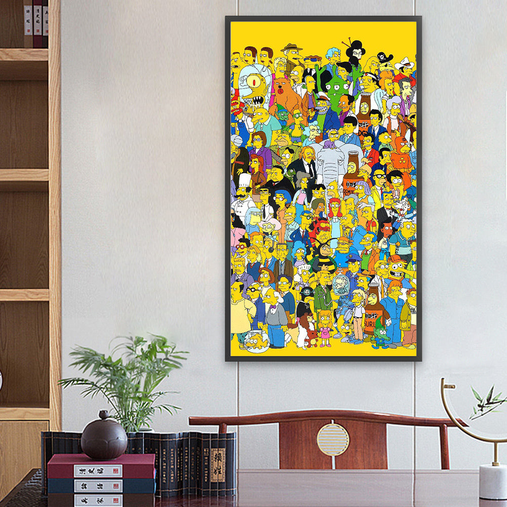 The Simpsons - Full Round Drill Diamond Painting 40*70CM