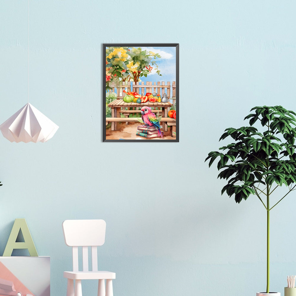 Parrot - Full Round Drill Diamond Painting 30*40CM