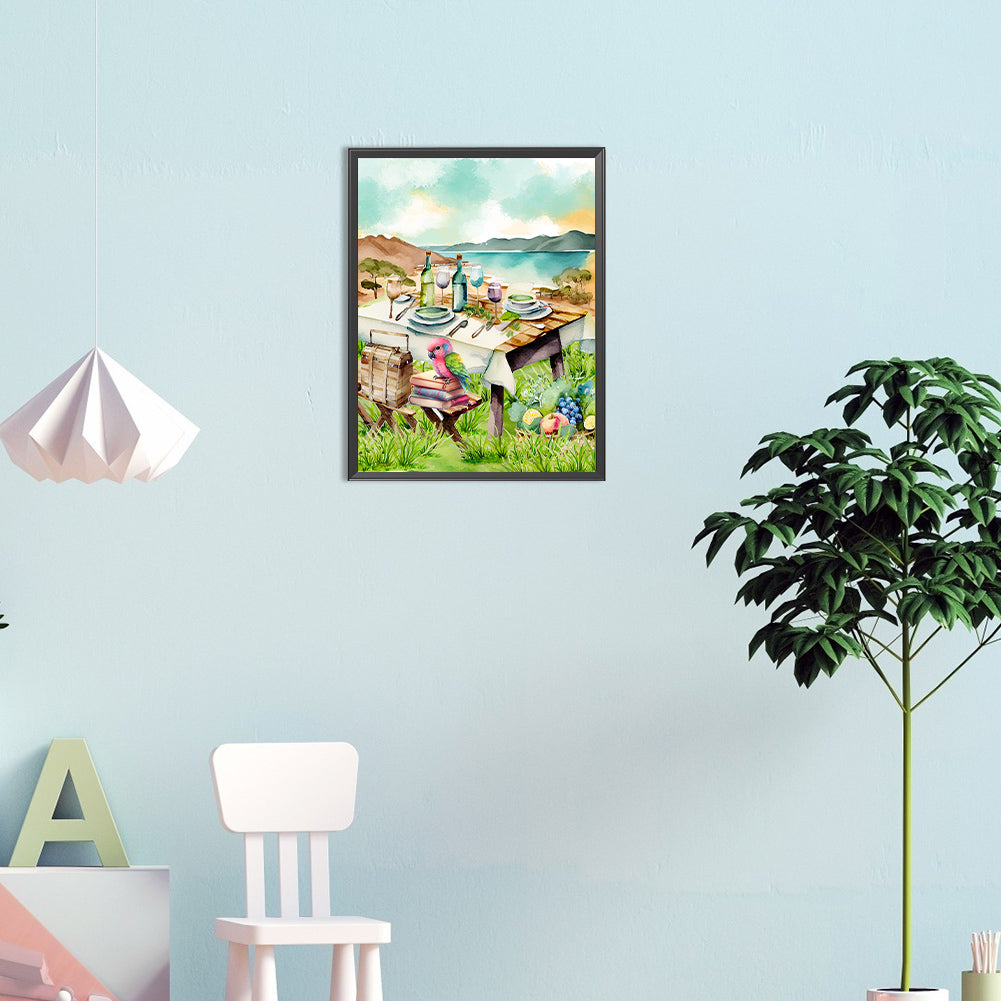 Parrot - Full Round Drill Diamond Painting 30*40CM