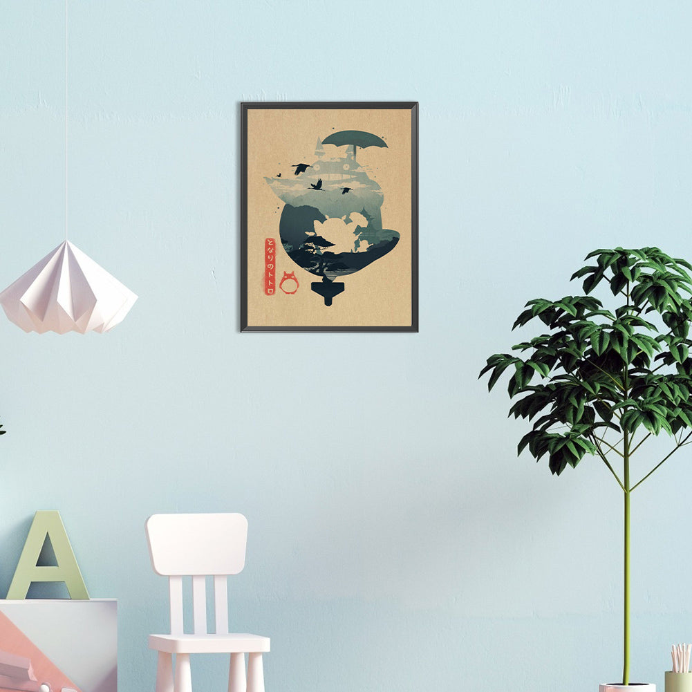 My Neighbor Totoro Pictorial - Full Round Drill Diamond Painting 30*40CM