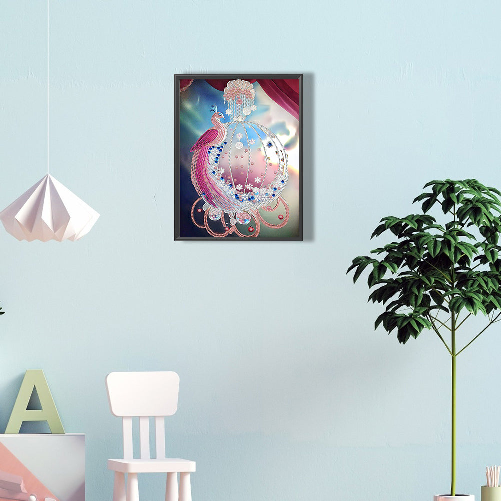 Peacock Pendant - Special Shaped Drill Diamond Painting 30*40CM