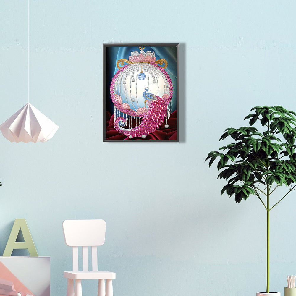 Peacock Pendant - Special Shaped Drill Diamond Painting 30*40CM