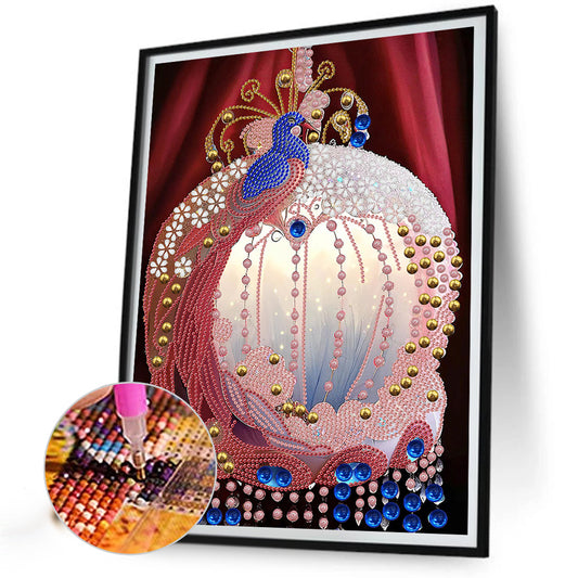 Peacock Pendant - Special Shaped Drill Diamond Painting 30*40CM