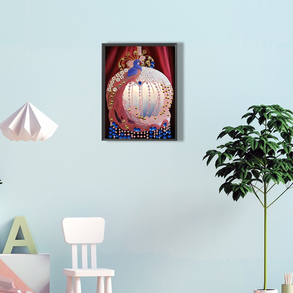 Peacock Pendant - Special Shaped Drill Diamond Painting 30*40CM