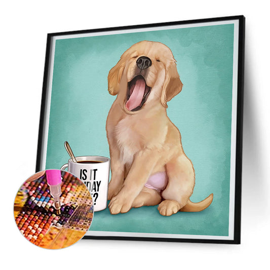 Puppy - Full Round Drill Diamond Painting 30*30CM