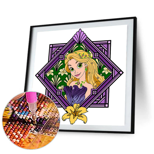 Long Hair Princess - Full Round Drill Diamond Painting 40*40CM