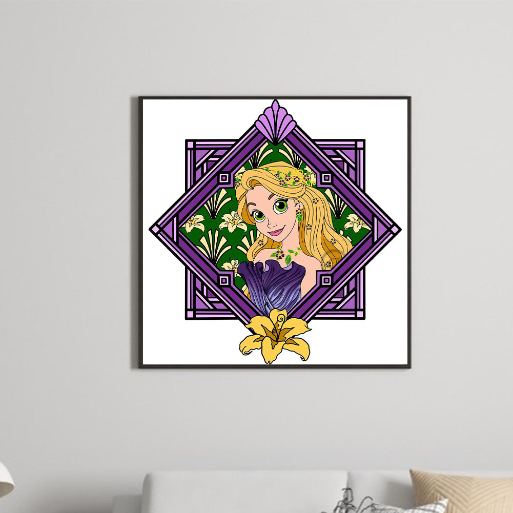 Long Hair Princess - Full Round Drill Diamond Painting 40*40CM