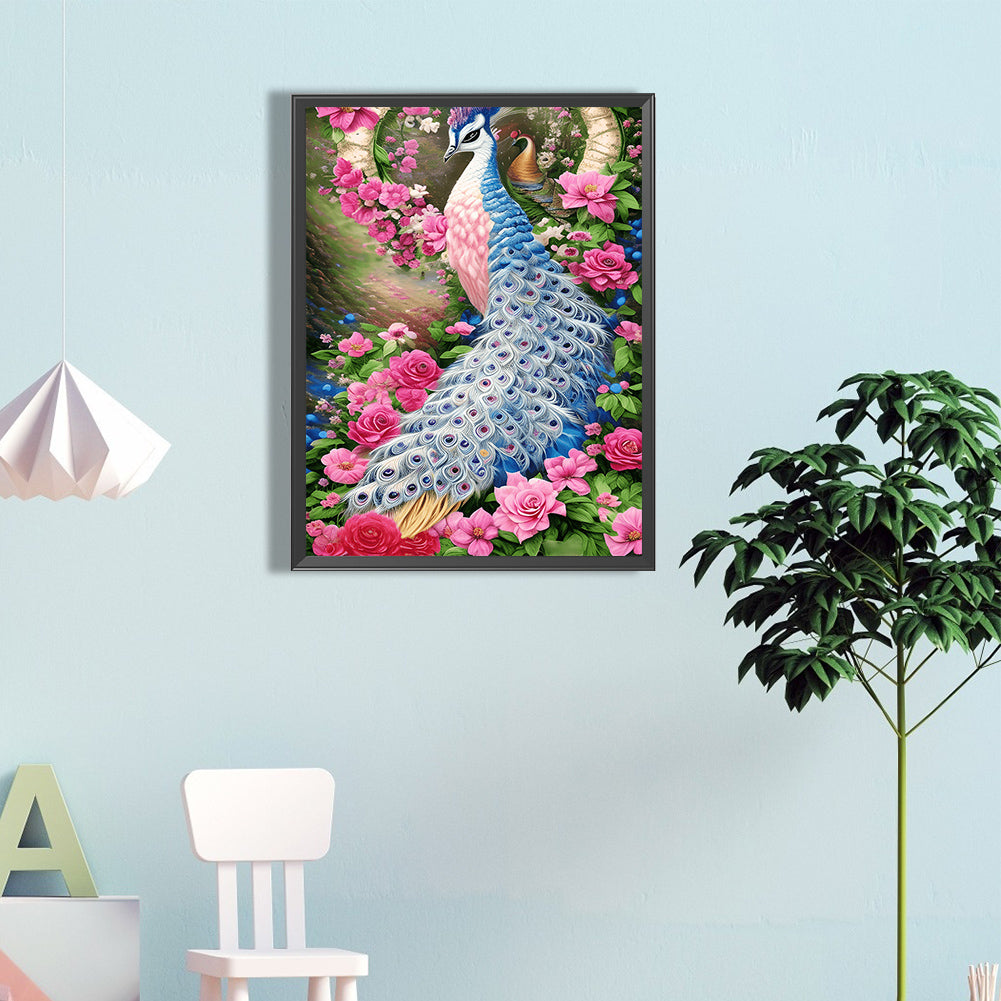 Peacock - Full Round Drill Diamond Painting 40*60CM