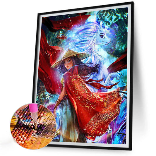 Hua Mulan - Full Round Drill Diamond Painting 30*40CM