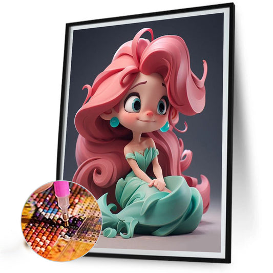 Princess Mermaid - Full Square Drill Diamond Painting 30*40CM