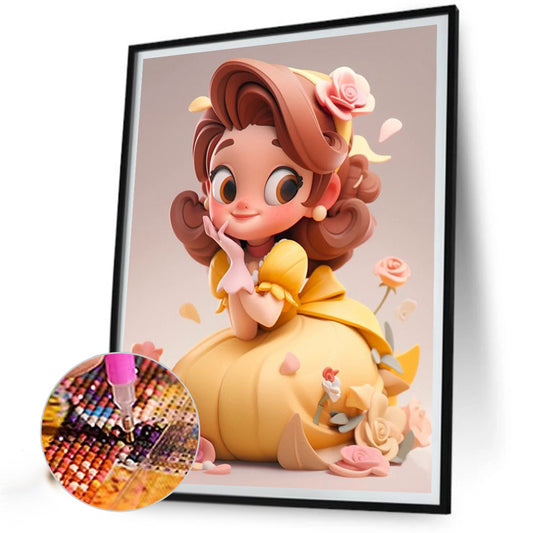 Princess Belle - Full Square Drill Diamond Painting 30*40CM