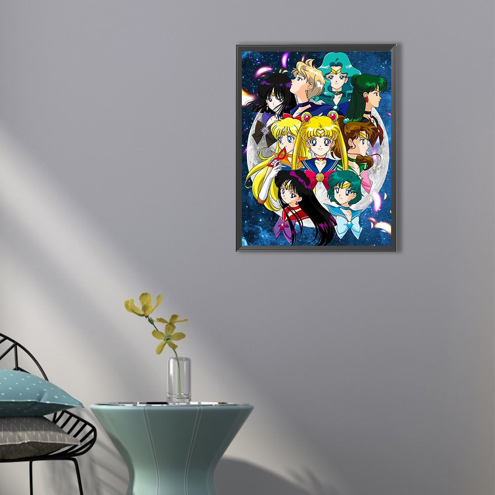 Sailor Moon - Full Round Drill Diamond Painting 40*50CM