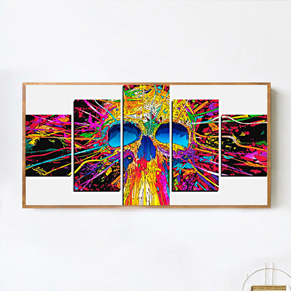 Skull - Full Round Drill Diamond Painting 80*40CM