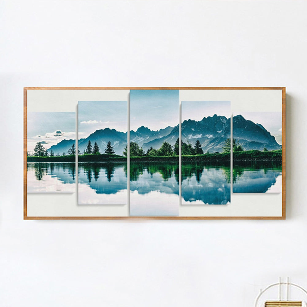 Blue Forest - Full Round Drill Diamond Painting 80*40CM