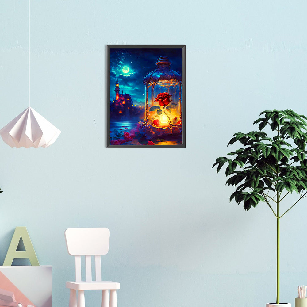 Beauty And The Beast - Full Round Drill Diamond Painting 30*40CM