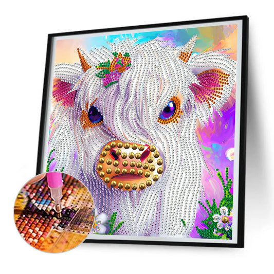 Highland Yak - Special Shaped Drill Diamond Painting 30*30CM