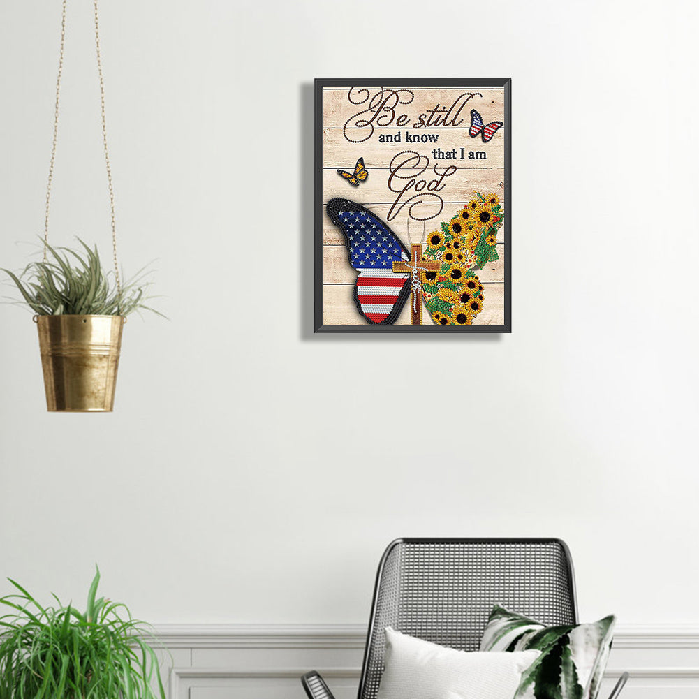 Cross - AB Dril Square Diamond Painting 30*40CM