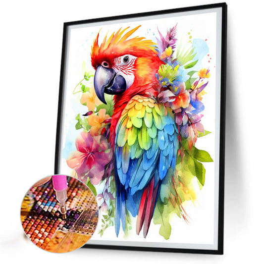 Parrot - Full Round Drill Diamond Painting 40*50CM