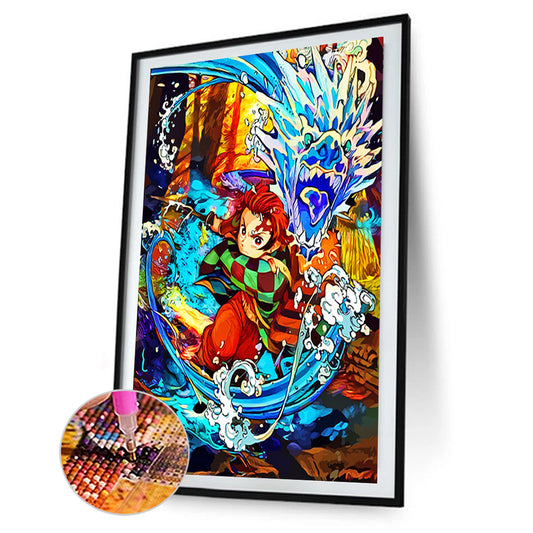 Demon Slayer Blade - Full Round Drill Diamond Painting 40*55CM
