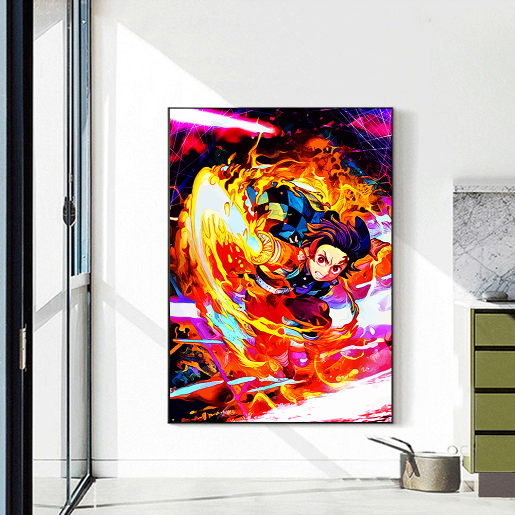 Demon Slayer Blade - Full Round Drill Diamond Painting 40*55CM