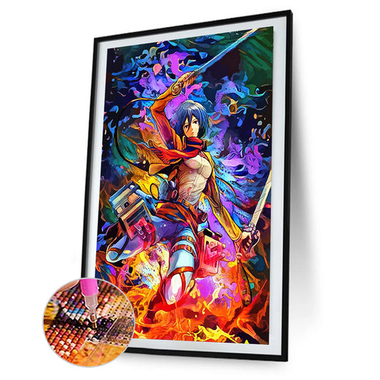 Demon Slayer Blade - Full Round Drill Diamond Painting 40*55CM