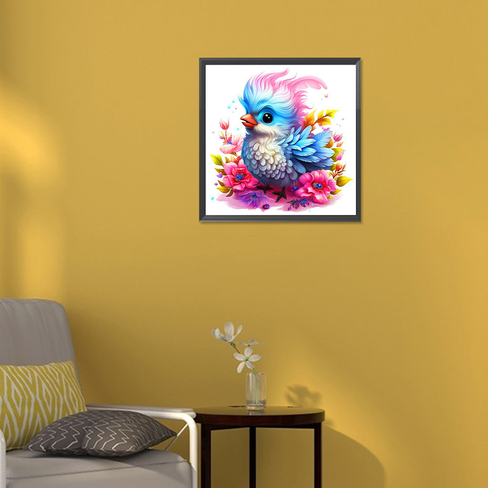 Personality Birds And Flowers - Full Round Drill Diamond Painting 30*30CM